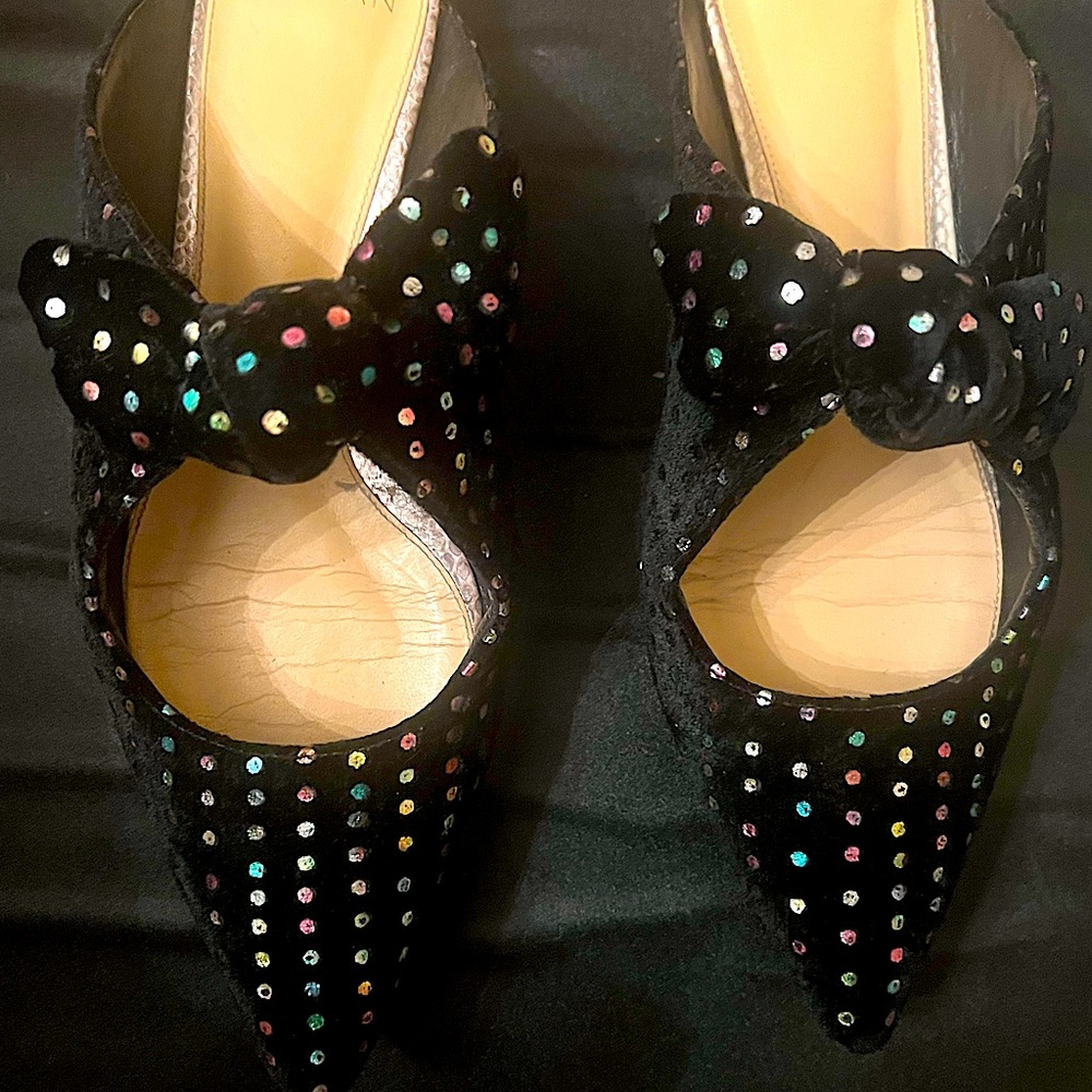 Alexandre Birman black suede mule.